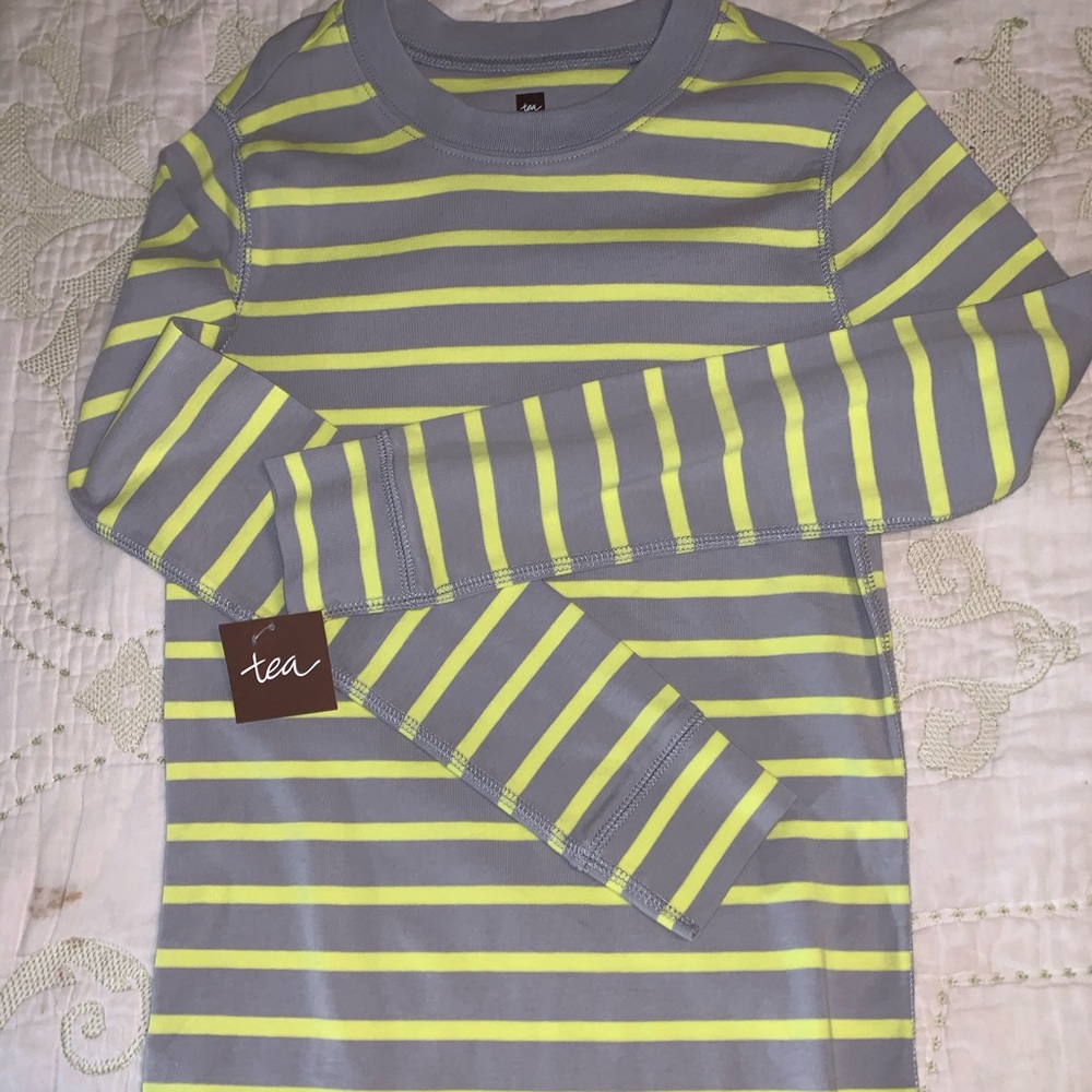 Tea striped shirt. New. Size 10.